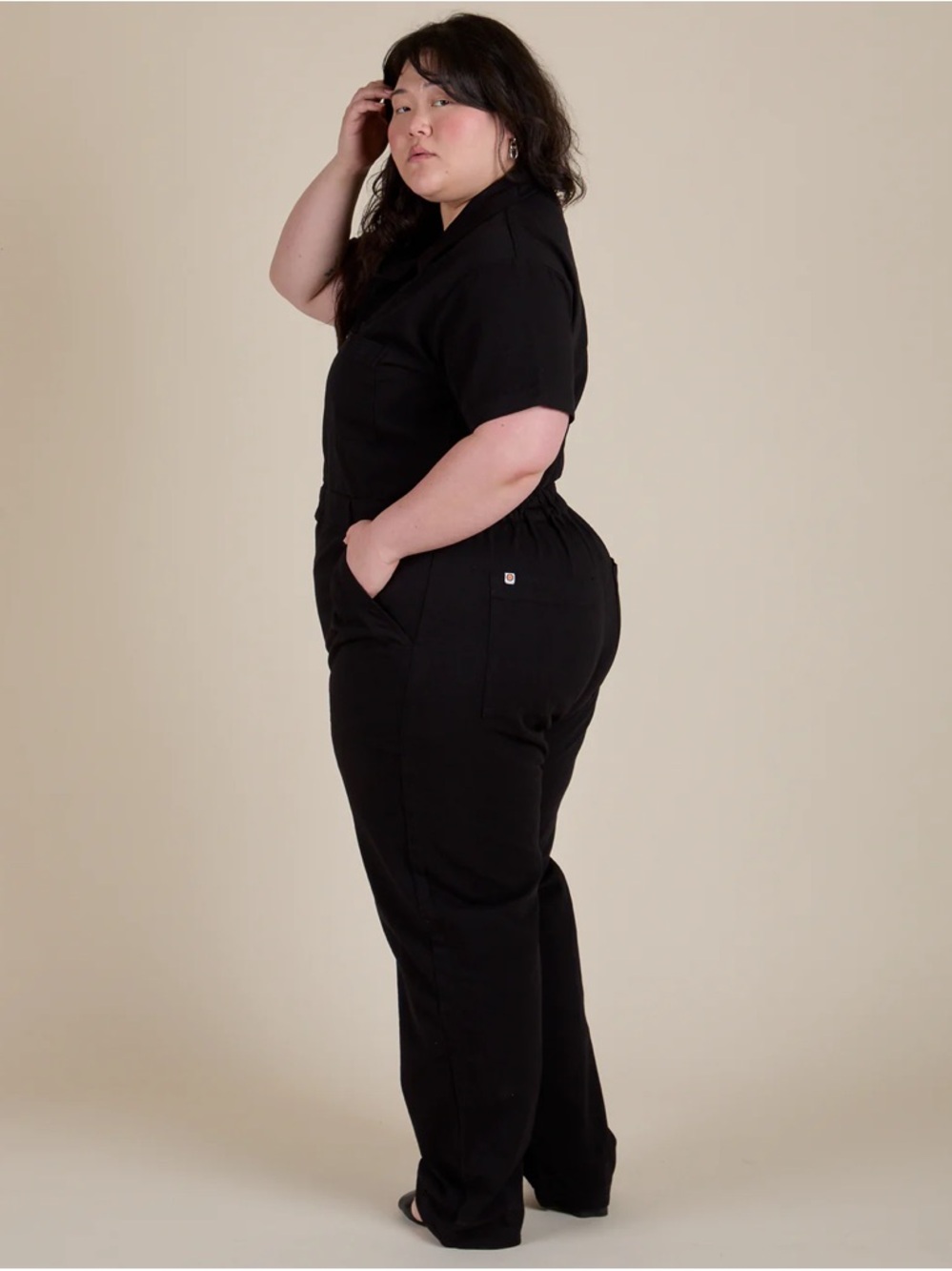 Big Bud Press Black Short-Sleeve Utility Jumpsuit - Picture 4 of 12